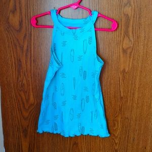 Cat & Jack Blue Surf Print Tank 6/7